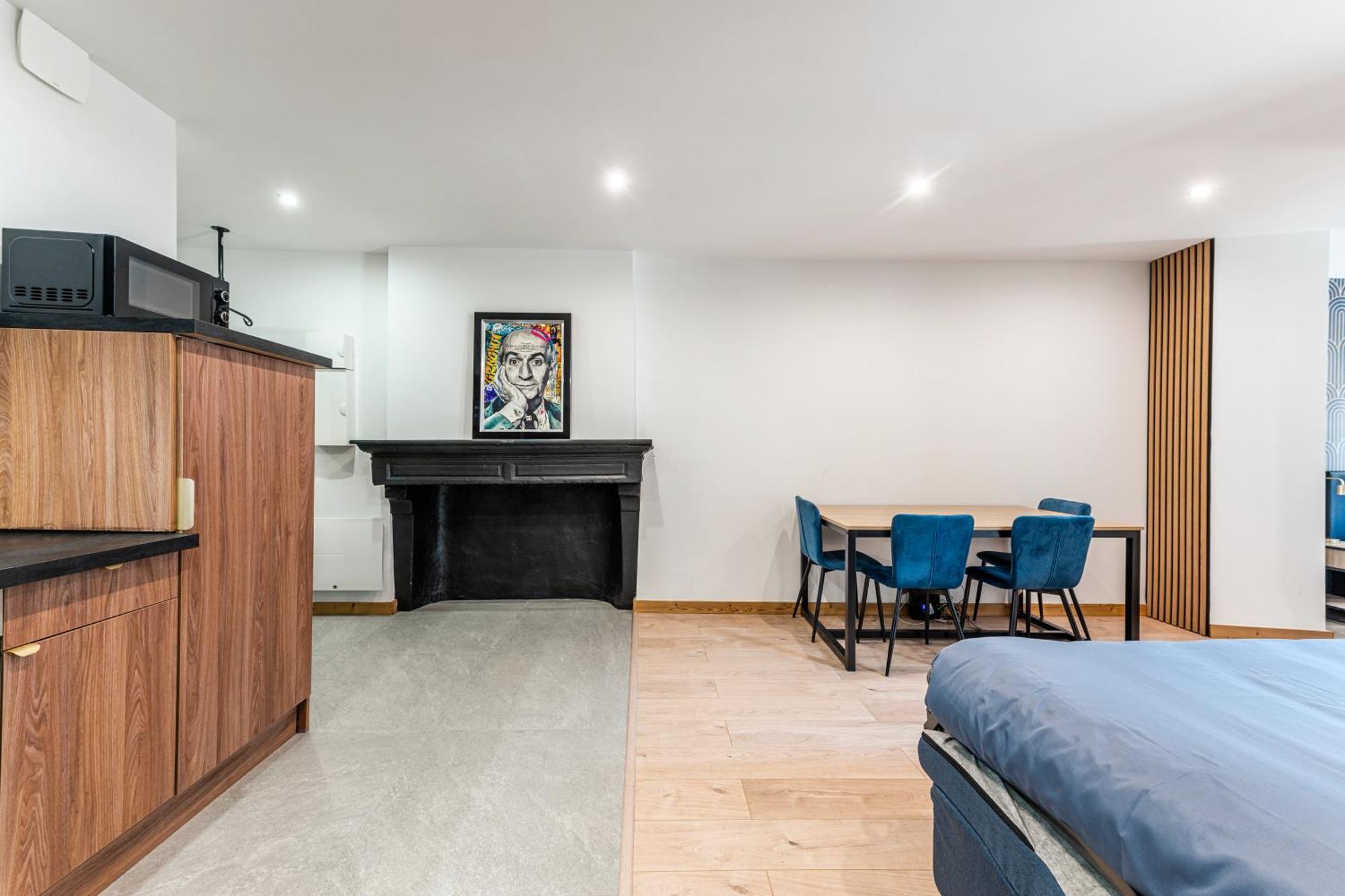 Appartement T2 "Le De Funes" Мутье Экстерьер фото