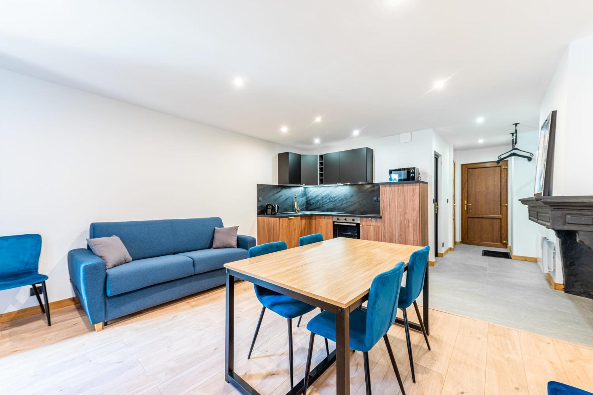 Appartement T2 "Le De Funes" Мутье Экстерьер фото