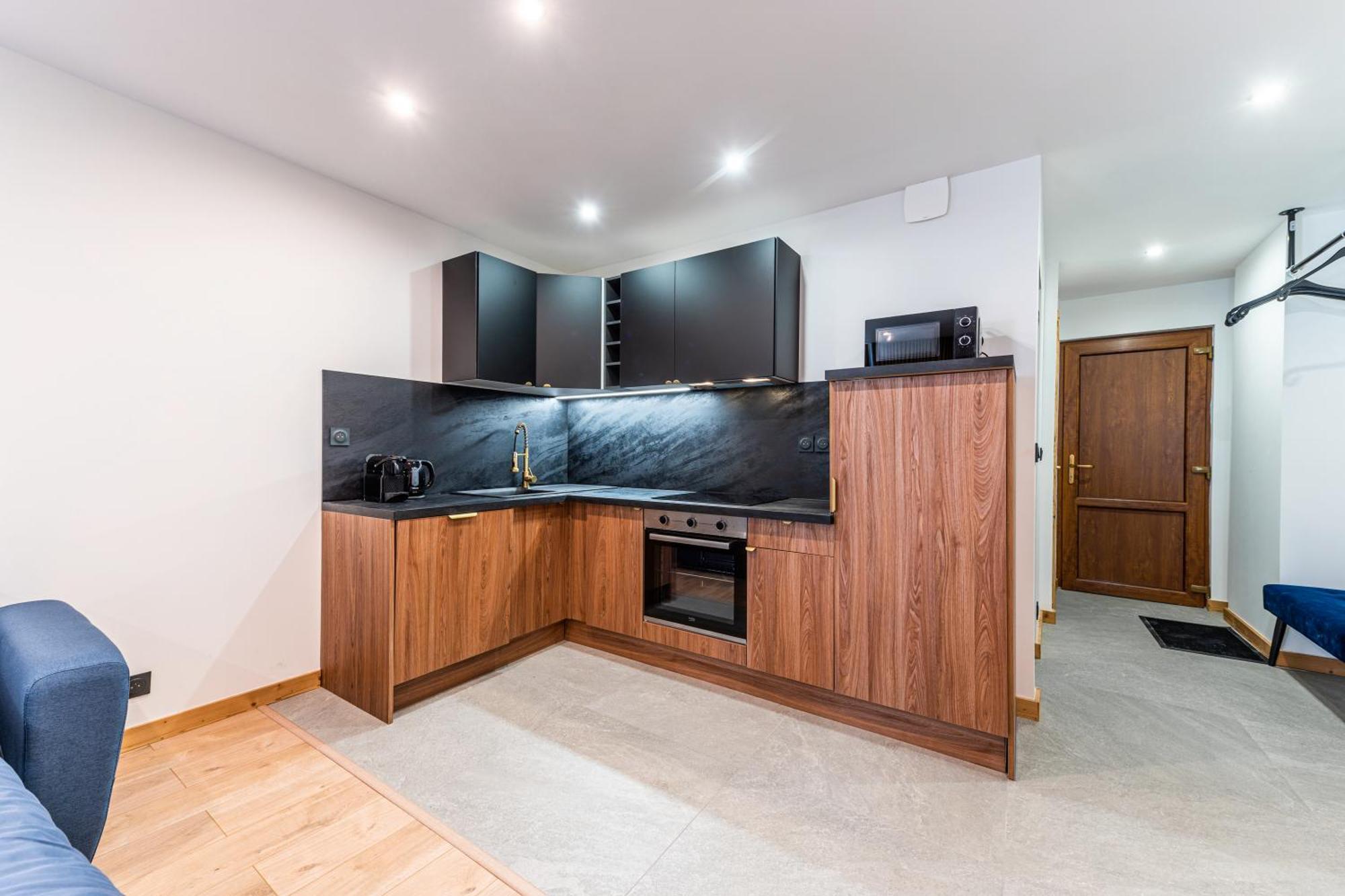 Appartement T2 "Le De Funes" Мутье Экстерьер фото